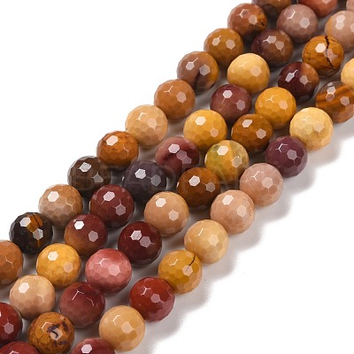 Natural Mookaite Beads Strands G-E571-18B-1