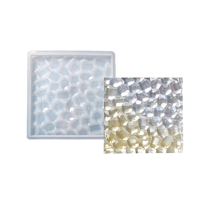 Silicone Diamond Texture Cup Mat Molds DIY-C061-04B-1