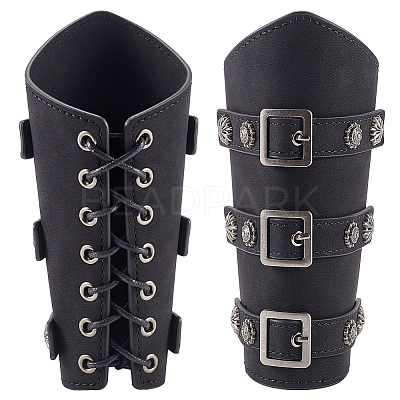 Adjustable Imitation Leather Cord Bracelet AJEW-WH0010-51B-1