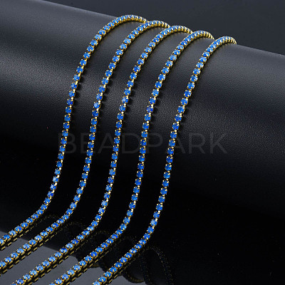 Brass Rhinestone Strass Chains CHC-N017-003B-B08-1