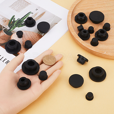 20Pcs 5 Style Silicone Hole Plugs AJEW-GF0008-06B-1