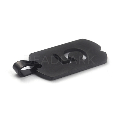 Ion Plating(IP) 304 Stainless Steel Pendants STAS-O127-E05-1