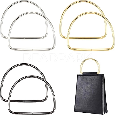6Pcs 3 Colors Iron Bag Handles FIND-PH0001-22-1