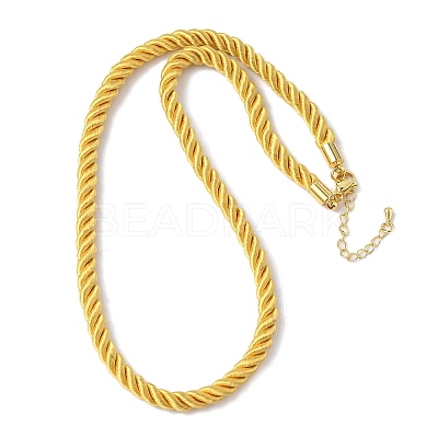 5MM Nylon Twisted Cord Necklace Making FIND-G096-01G-18-1