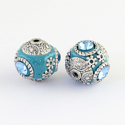 Handmade Indonesia Round Beads IPDL-R400-07-1