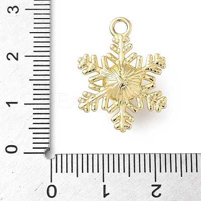 Christmas Alloy with Plastic Imitation Pearl Pendants LS-FIND-Z101-02G-1