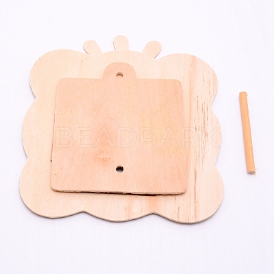 Unfinished Natural Wood Photo Frames WOOD-WH0110-31-1
