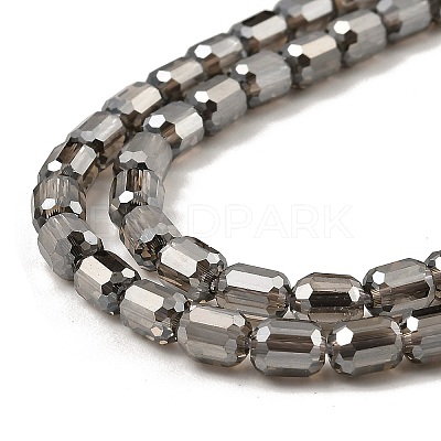 Electroplate Transparent Glass Beads Strands GLAA-C029-02A-02-1