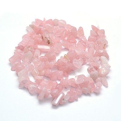 Natural Rose Quartz Beads Strands G-O049-C-60-1