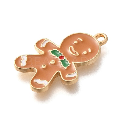 Christmas Theme Alloy Enamel Pendants ENAM-Q509-02KCG-04-1