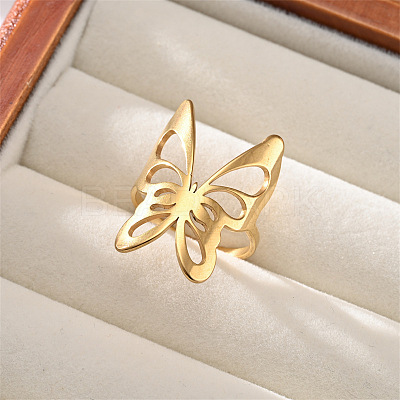 304 Stainless Steel Cuff Open Rings WG29F56-06-1