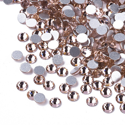Glass Flat Back Rhinestone Cabochons RGLA-S002-16SS-12-1