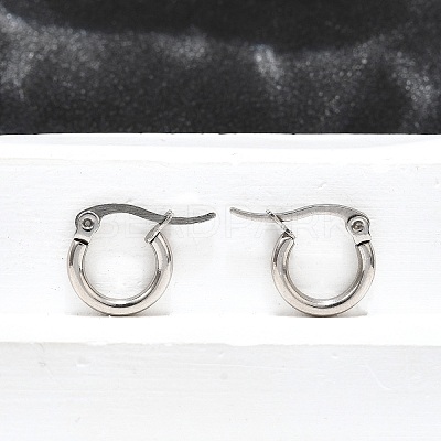 Tarnish Resistant 304 Stainless Steel Hoop Earrings EJEW-F105-36P-1