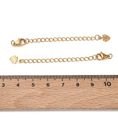 201 Stainless Steel Curb Chain Extender SA-CBA0FDA-01G-18-1
