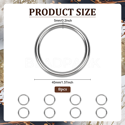 304 Stainless Steel Linking Rings STAS-ME0002-86B-1