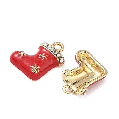 Christmas Alloy Enamel Pendants ENAM-I073-02G-02-1