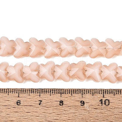 Opaque Glass Beads Strands GLAA-N073-01B-1