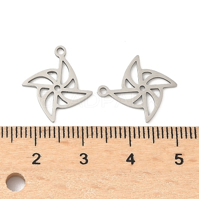 201 Stainless Steel Laser Cut Pendants STAS-P428-05P-1