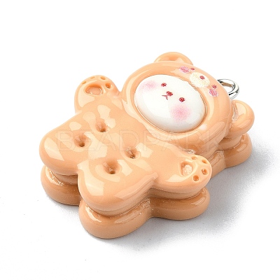 Resin Pendants RESI-I058-04N-1