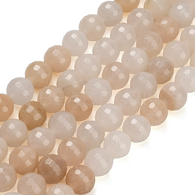 Natural Pink Aventurine Beads Strands G-C280-B05-8mm-1