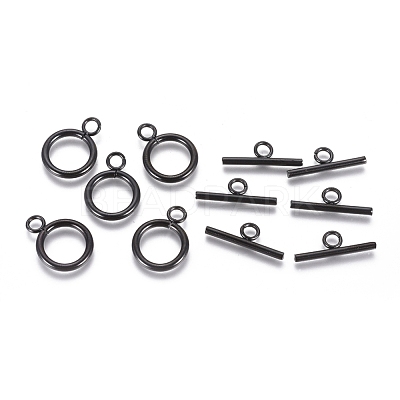304 Stainless Steel Toggle Clasps STAS-G130-39B-1