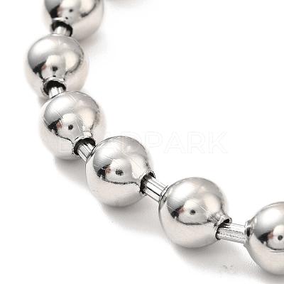 Tarnish Resistant 304 Stainless Steel Ball Chain Necklace & Bracelet Set STAS-D181-02P-01A-1