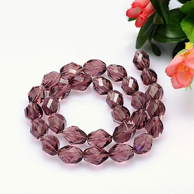 Faceted Polyhedron Imitation Austrian Crystal Bead Strands G-M190-13x10mm-11A-1