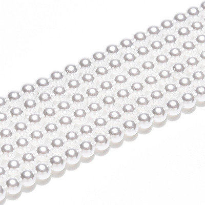Baking Paint Pearlized Glass Pearl Bead Strands HY-N002-3mm-A12-1