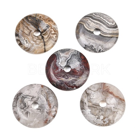 Natural Crazy Lace Agate Pendants G-B196-01B-06-1