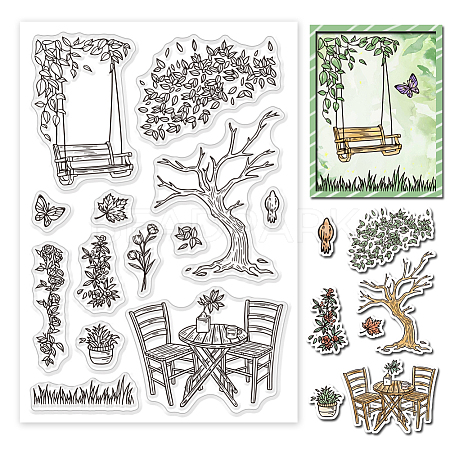 Custom PVC Plastic Clear Stamps DIY-WH0448-0511-1