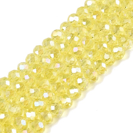 Electroplate Glass Beads Strands EGLA-A044-T4mm-B29-1