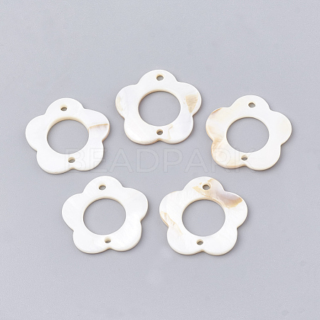 Freshwater Shell Links connectors X-SHEL-T009-07-1