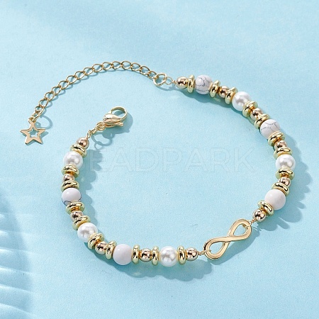 Infinity 304 Stainless Steel Link Bracelets BJEW-JB12799-01-1