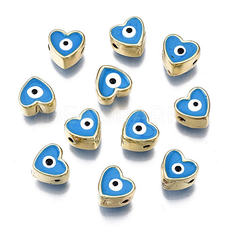 Alloy Enamel Beads PALLOY-Q441-036B-RS-1