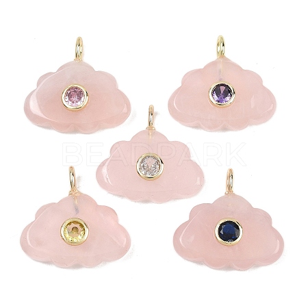 Natural Rose Quartz Pendants GG-CBA5B00-01G-04-1