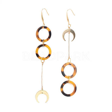 Cellulose Acetate(Resin) Dangle Earrings X-EJEW-JE03241-1