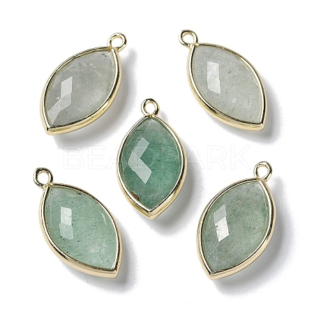 Natural Green Quartz Pendants G-B009-01G-U-1