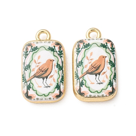 Printed Alloy Pendants AL-CBA7256-16B-G-1