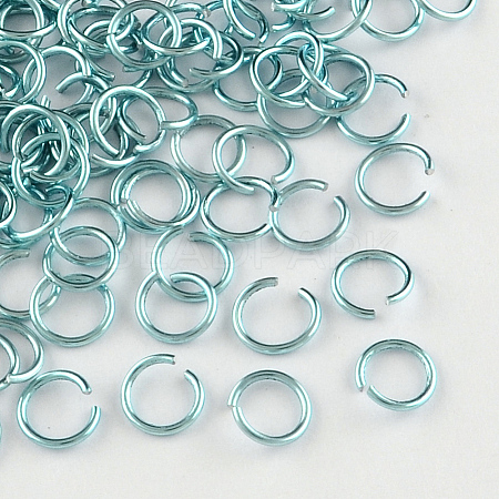 Anodized Aluminum Open Jump Rings X-ALUM-R005-0.8x6-24-1