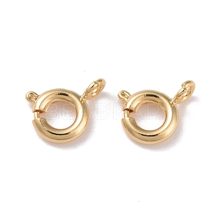 Eco-friendly Brass Spring Ring Clasps KK-D082-01C-G-1