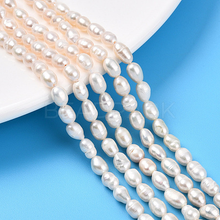 Natural Cultured Freshwater Pearl Beads Strands PEAR-N012-04U-01-1