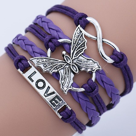 Imitation Leather Multi-strand Bracelets WG22DAF-04-1