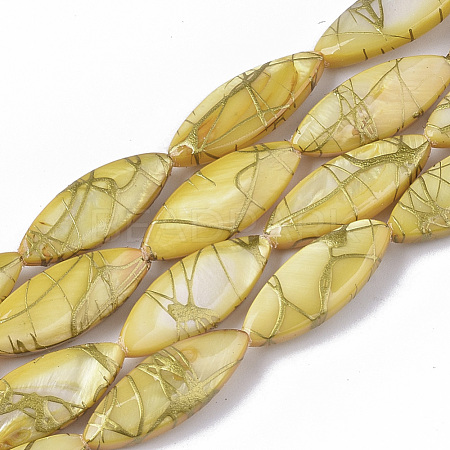Drawbench Freshwater Shell Beads Strands SHEL-T014-008B-05-1