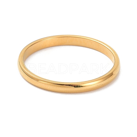 2mm Polished Plain Dome Finger Ring for Girl Women RJEW-C012-05C-G-1