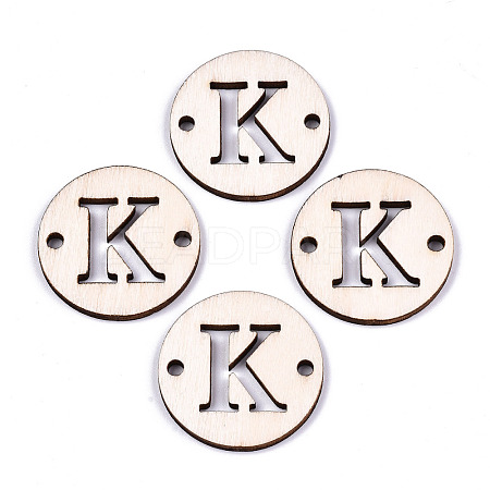 Unfinished Natural Poplar Wood Links Connectors WOOD-S045-140B-01K-1