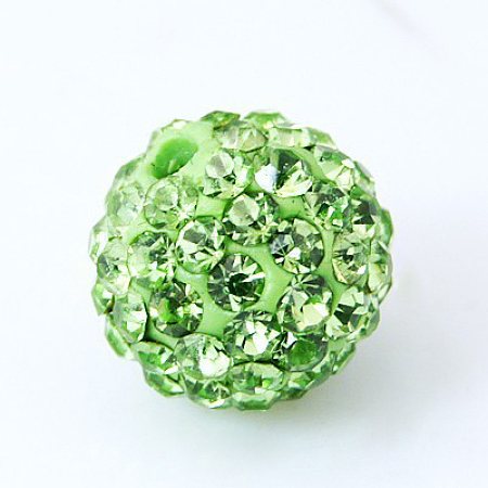 Pave Disco Ball Beads X-RB-H258-8MM-214-1