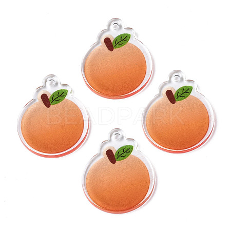 Translucent Acrylic Pendants TACR-N013-011-1
