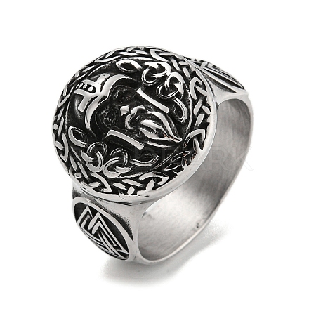304 Stainless Steel Ring RJEW-B055-04AS-11-1