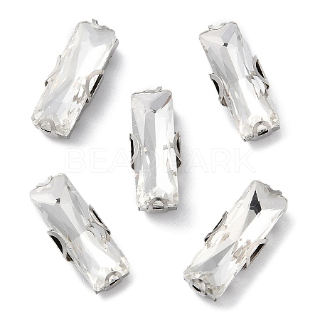 Rectangle Sew on Rhinestone RGLA-L028-01C-01-1