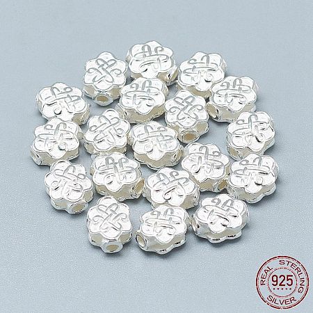925 Sterling Silver Beads STER-T002-48S-1